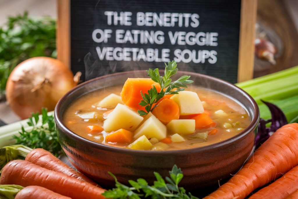 Eating Veggie Vegetable Soups